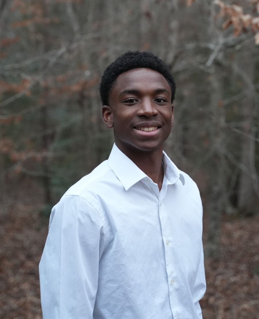 Vincent Agbeibor outdoors wearing a white shirt